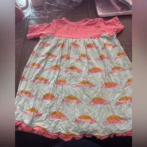 KICKEE PANTS Pie Print Bamboo Dress Size 12-18 months